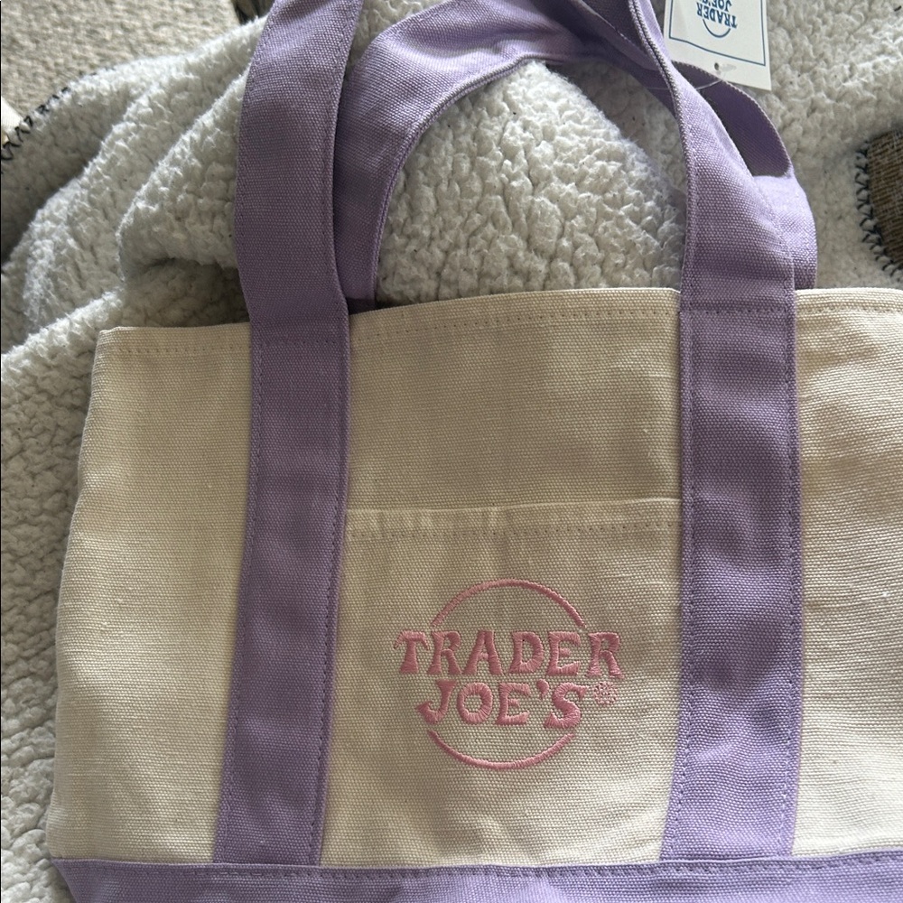 Lavender and Cream Tote Bag